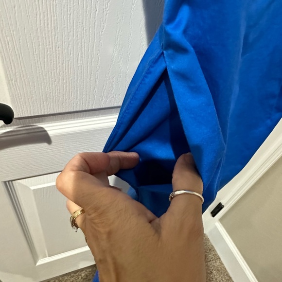 J Crew Blue One Shoulder Cocktail Dress NWT - Picture 6 of 8